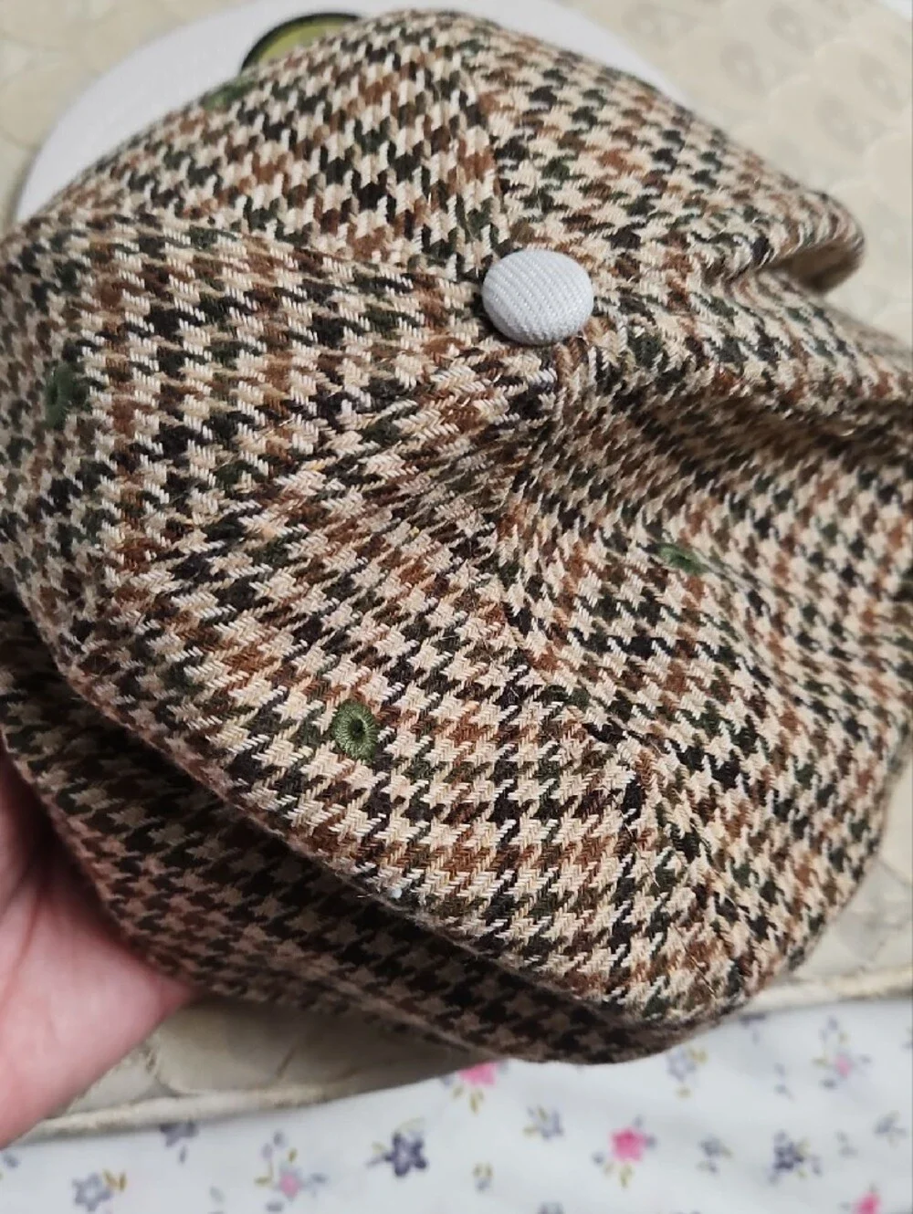 New Era Mets Brown Houndstooth NY 59FIFTY Fitted Cap with White Brim